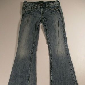 Silver Women Sz 26 Eden Jeans Lightly Distressed